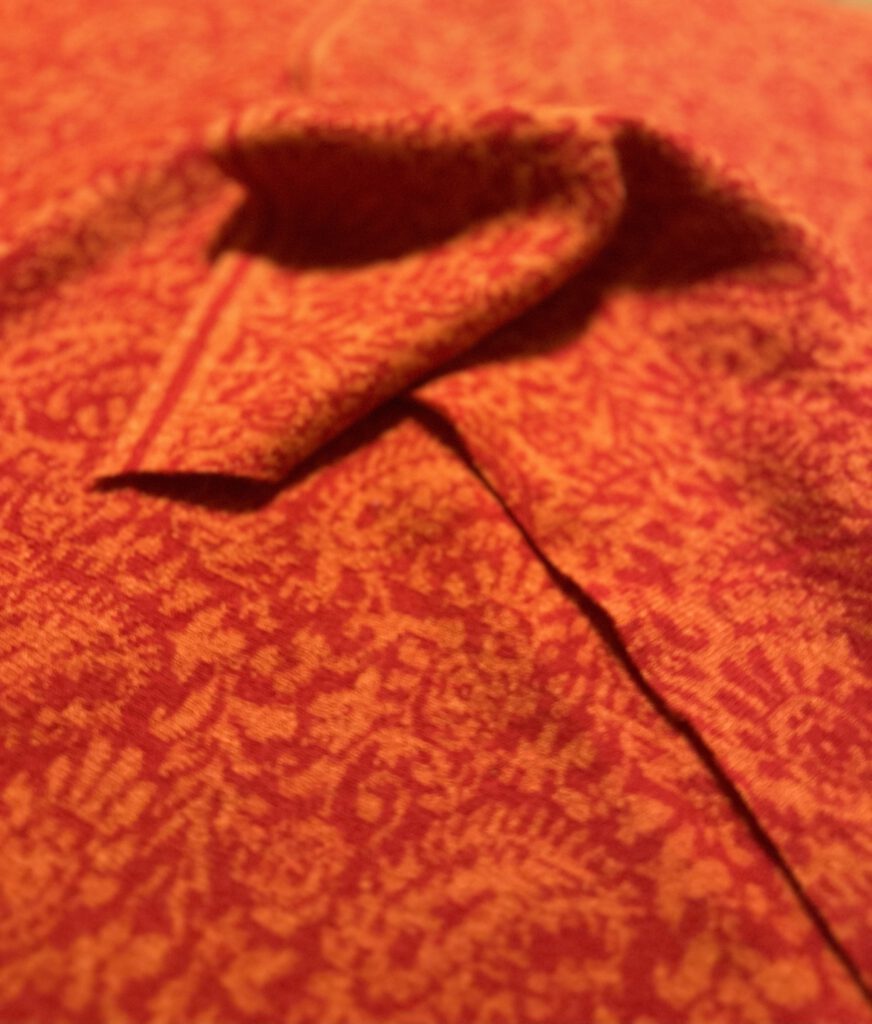 Paisley Orange mit Dunkelorange