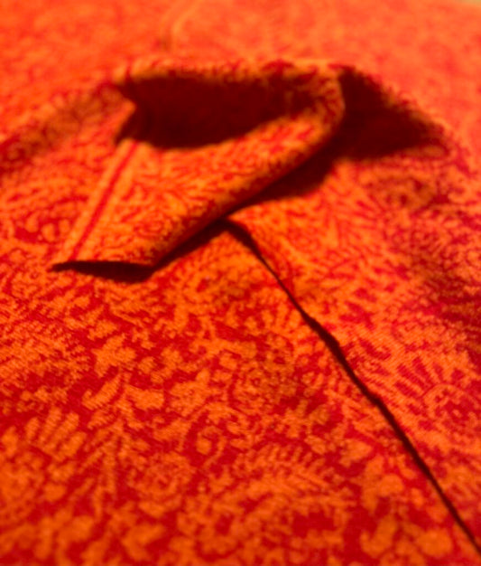 Paisley Orange mit Dunkelorange